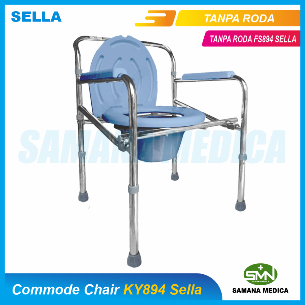 Commode chair SELLA KY894 Kursi BAB Tanpa Roda SELLA Promo Murah TANPA RODA