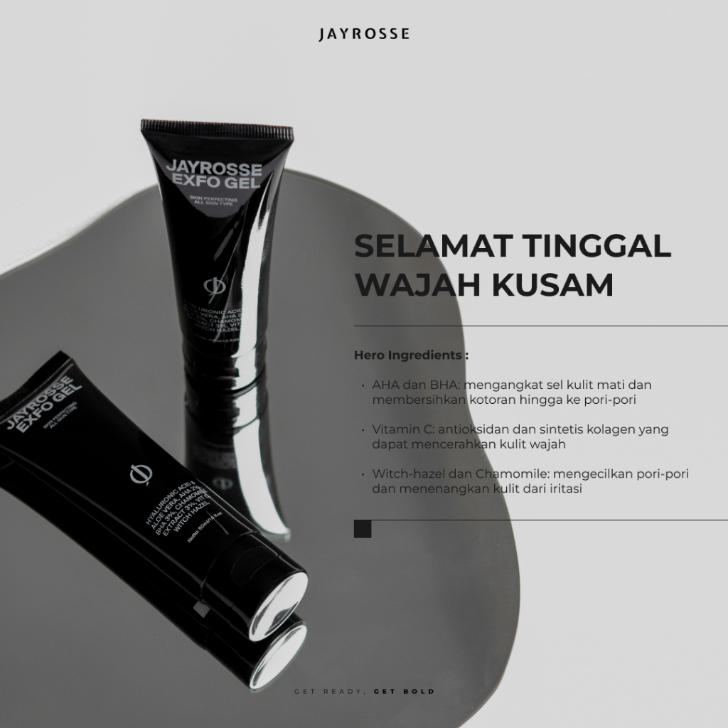 Jayrosse Exfoliating Gel | Gel Pengangkat Sel Kulit Mati Dan Komedo