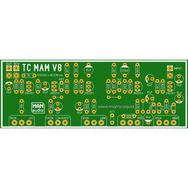 Pcb Tone Control V8 MAM Audio