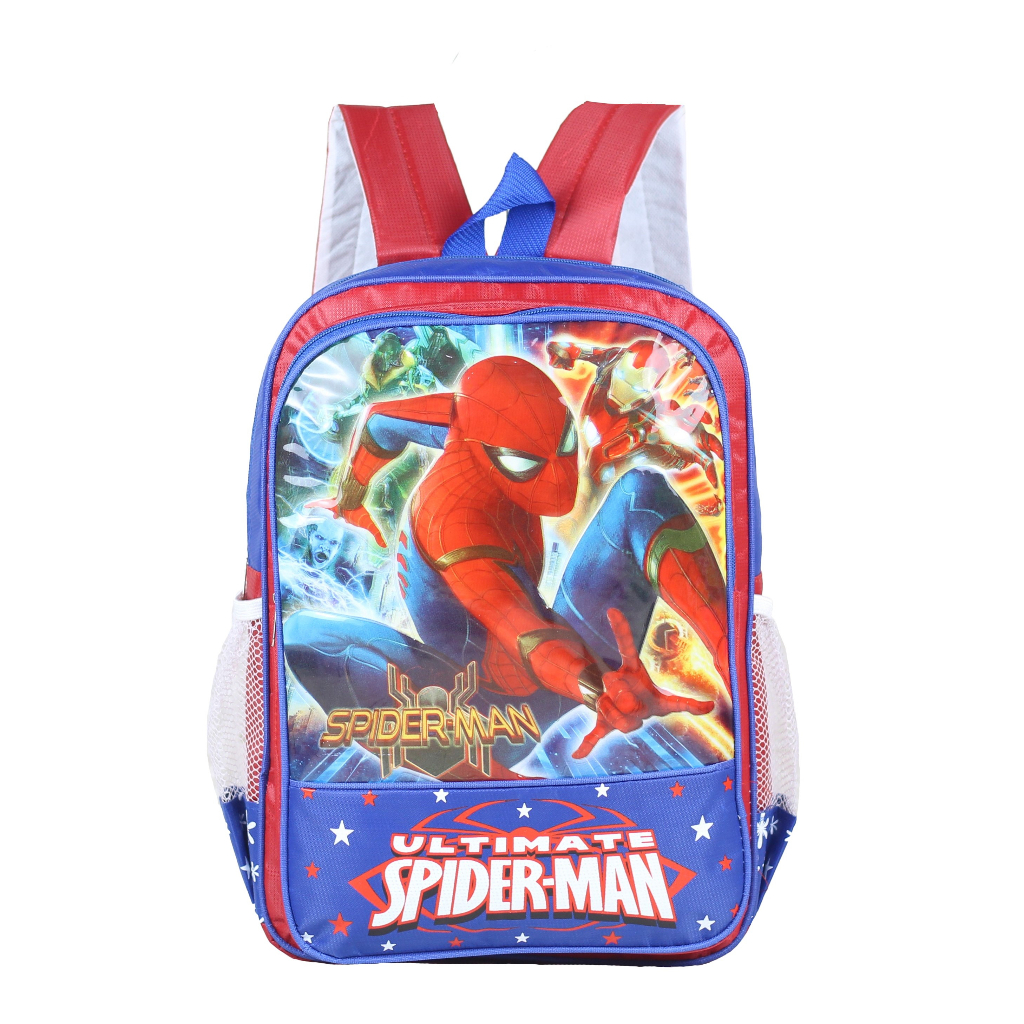 Tas Ransel Anak Spiderman TImbul 3d Emboss Impor Tas Ransel TK PAUD SD Muat Banyak Kapasitas Sedang Kuat Awet Tebal Tas Ngaji Les Piknik TPA TPQ