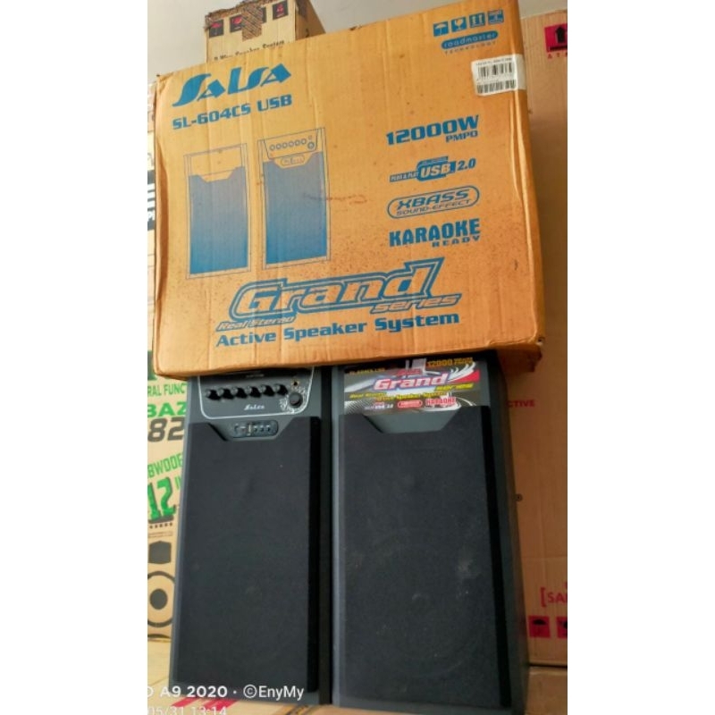 SPEAKER SALSA SL 604 604CS SL604 CS SL604CS ACTIVE SPIKER AKTIP AKTIF SEPASANG SATU PASANG KANAN KIR