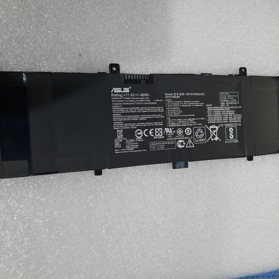 Baterai Battery Asus Zenbook UX310UA UX410U UX310U B31N1535 Original