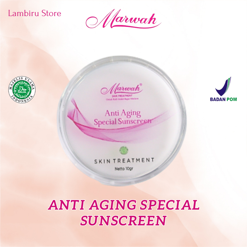 Anti Aging Spesial Sunscreen || Krim Siang Marwah Untuk Membantu Mengurangi Garis Halus Dan Kerutan