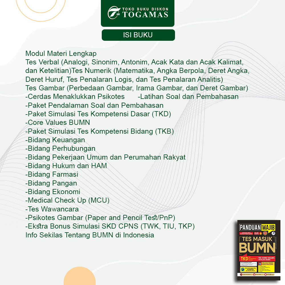 PRE ORDER Buku Panduan Wajib Tes Masuk BUMN - Kompas Ilmu