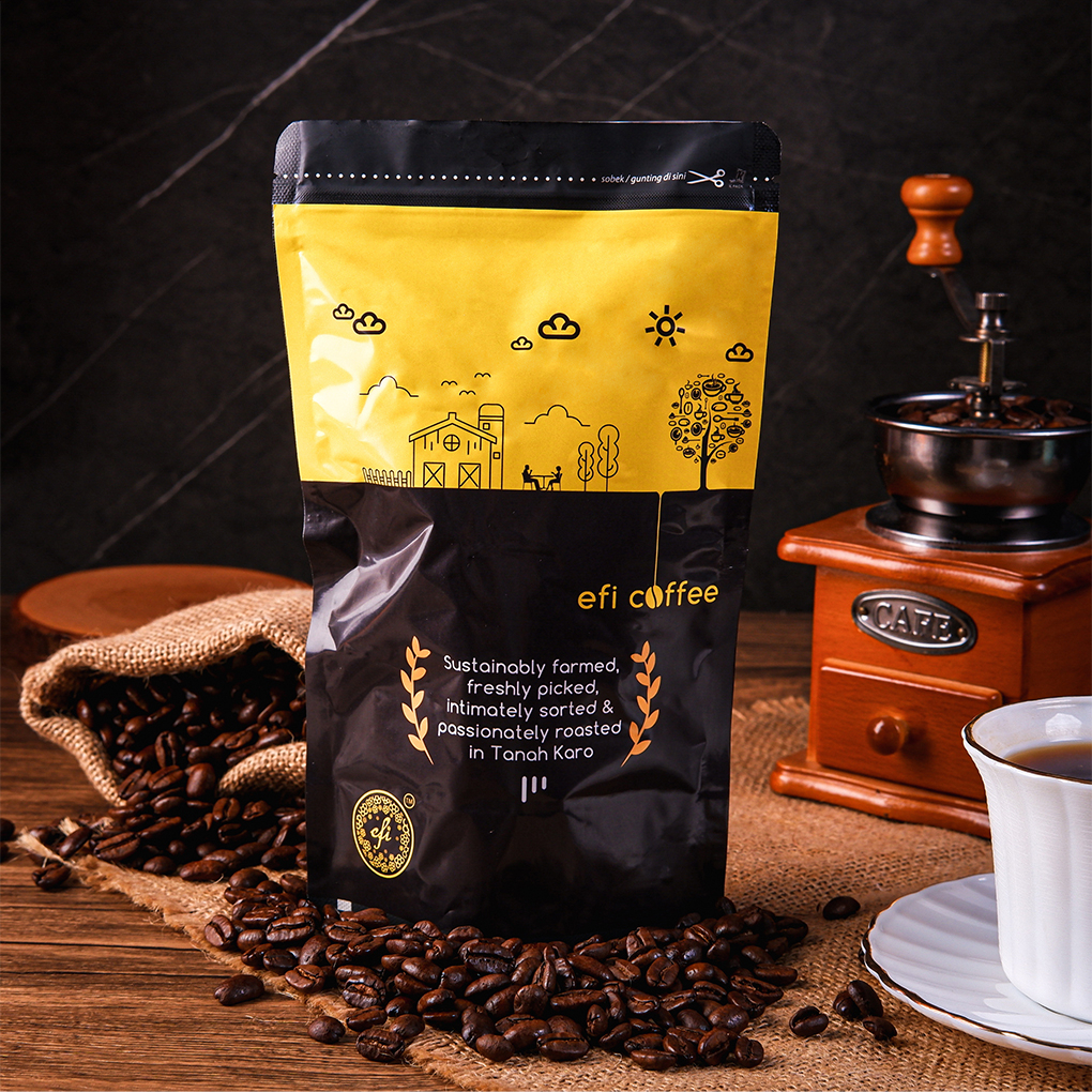 

Efi Coffee - Kopi Bubuk 100% Arabica Karo Kacinambun by Kebun Efi