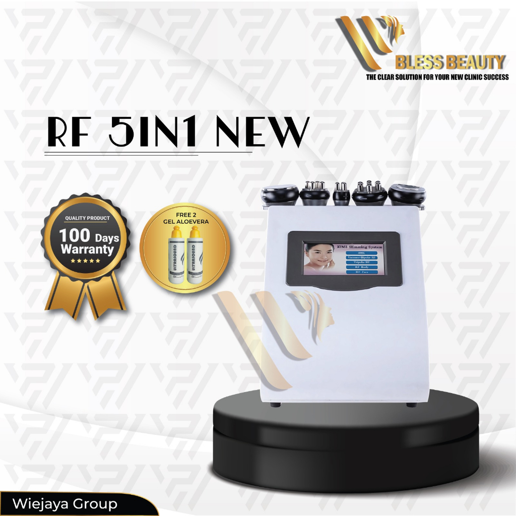 RF 5in1 Alat rf wajah Pelangsing Badan Alat RF Slimming  machine + 40k