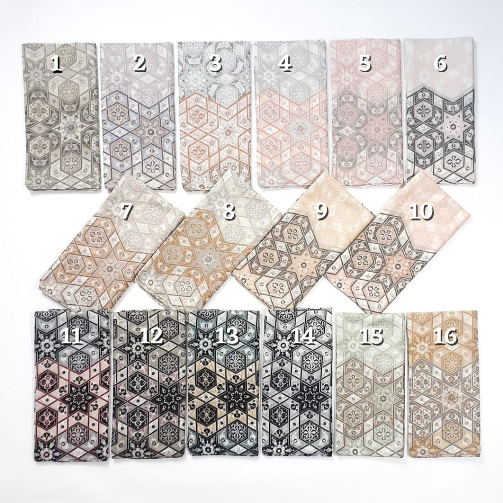 MARAKESH A Series Miss Color Voile Scarf Ultrafine Polyspun - Hijab Size 120*120 cm - 18-Tulis Dicatatan