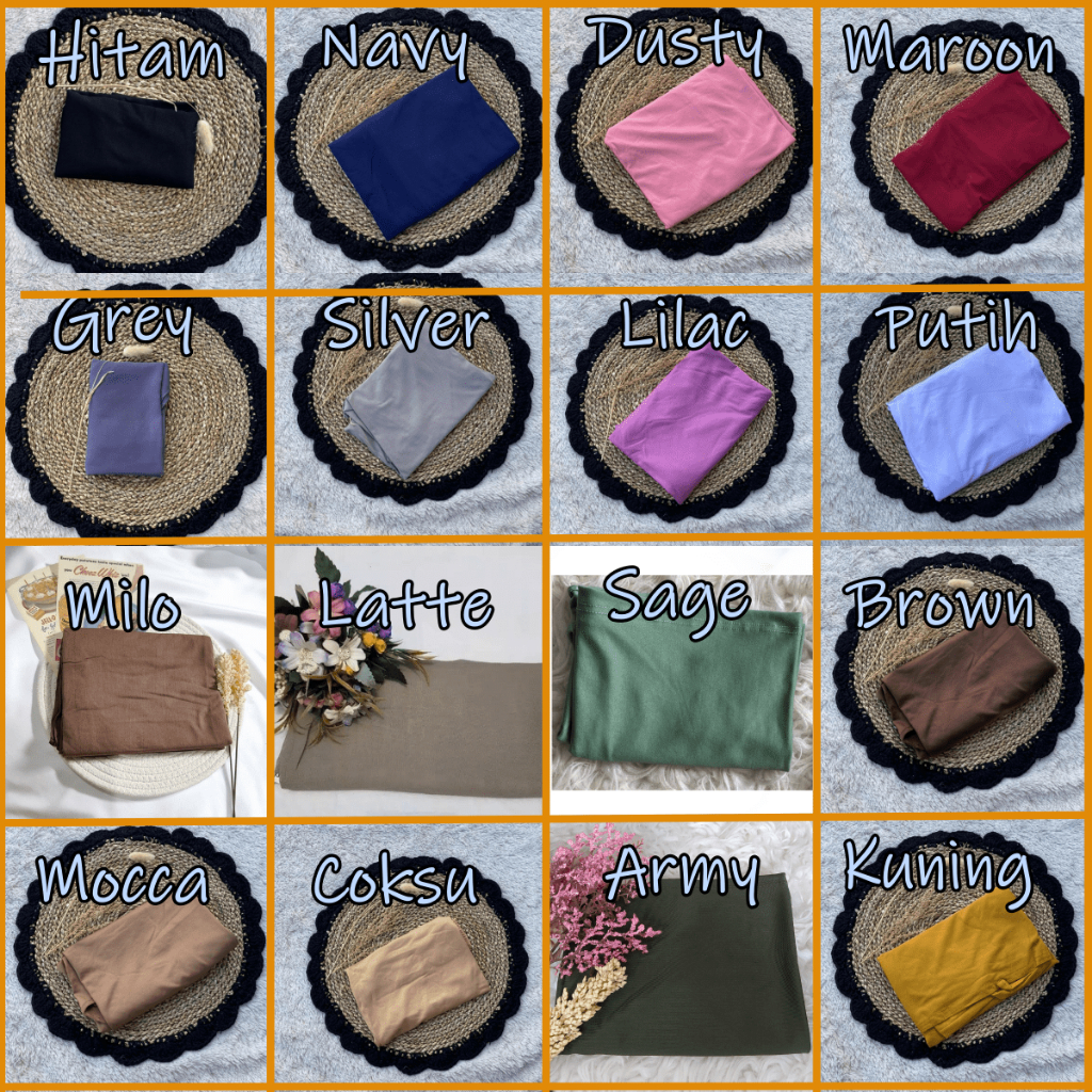 Pashmina Oval Instan Jersey/Hijab Oval Terbaru Jersey Premium