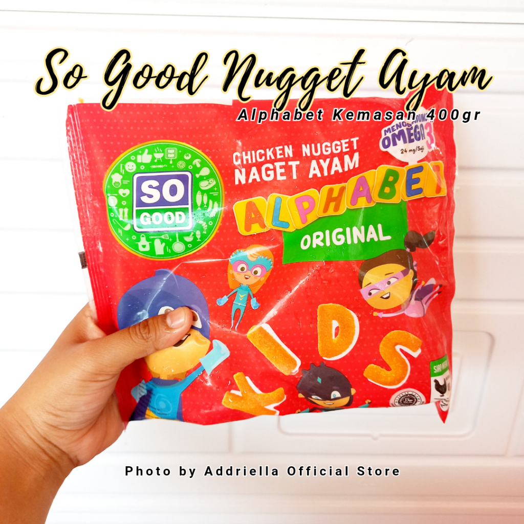 

ADDRIELLA So Good Chicken Nugget Alphabet 400gr | So Good/Frozenfood/Frozenfood Murah