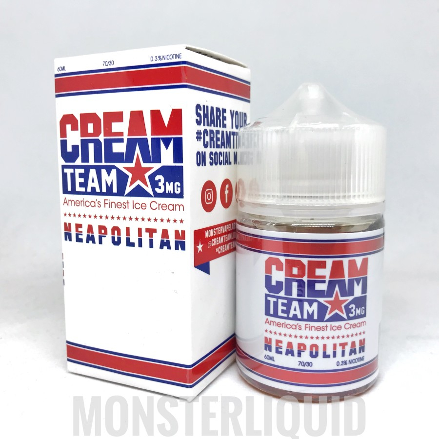 CREAM TEAM NEAPOLITAN BY MVL X KINGS CREST 3MG 60ML US