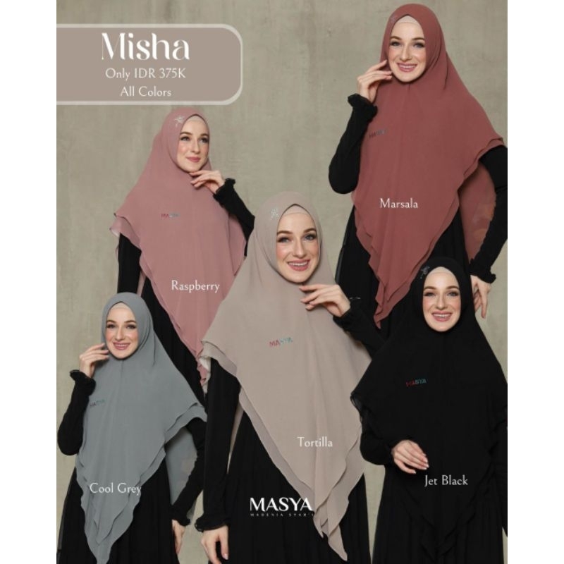 [MADENIA SYARI_MASYA] KHIMAR ONLY / KHIMAR SYARI CERUTI " MISHA KHIMAR " BY MASYA