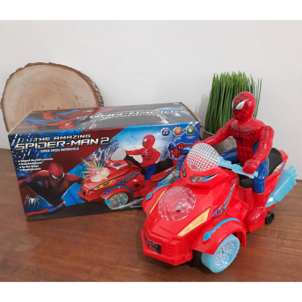 Mainan Spiderman / Mainan motorcycle spiderman