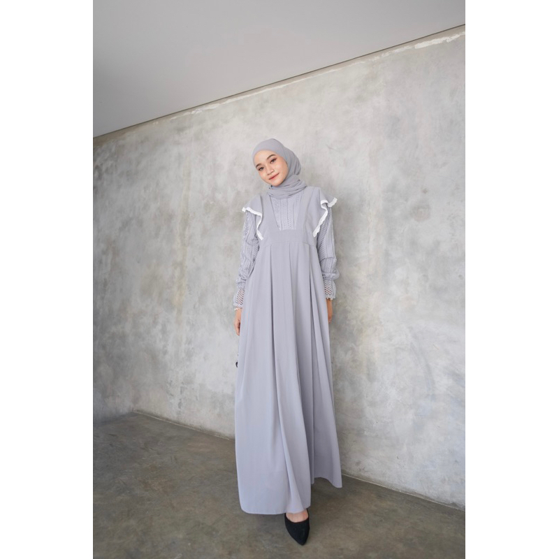 ADEEVA DRESS KOREAN STYLE CANTIK ELEGEAN LUCU SIMPLE KEKINIAN