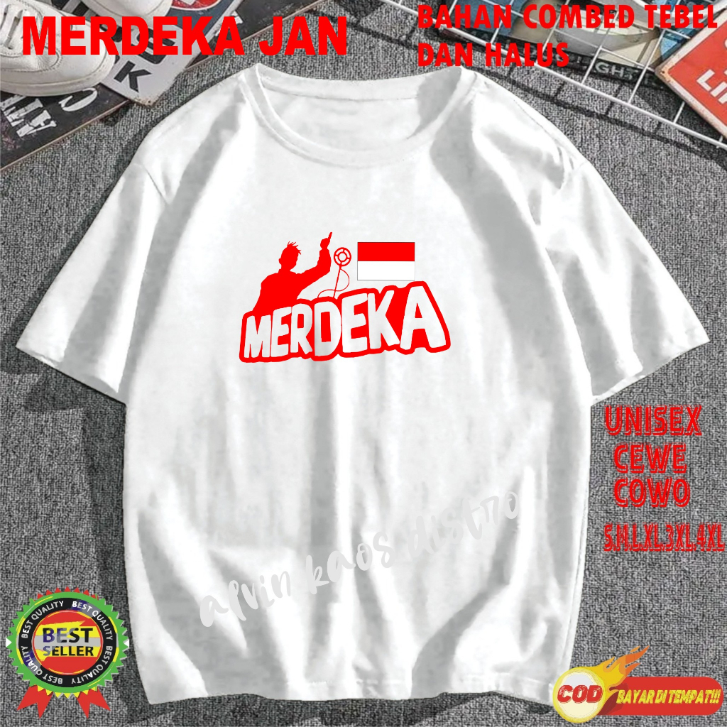 Beli 10 Gratis 1 Pc Hut RI 78 1945 Kemerdekaan RI 2023 Kaos Merah 17 Agustus Kaos pria &amp; Wanita ANK2 &amp; DWS pdk