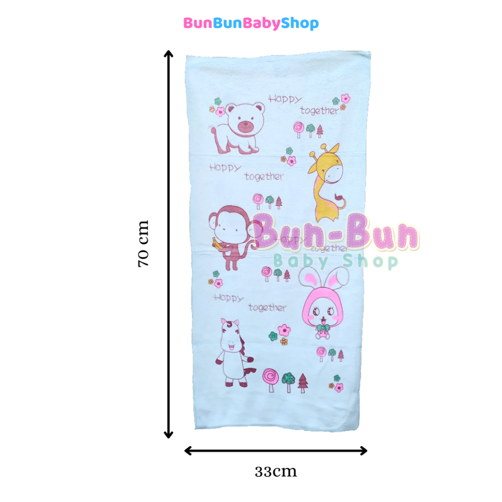 70x33 cm IMPORT Handuk Bayi Lembut Perlengkapan Mandi Baby Baru Lahir Peralatan Newborn Murah