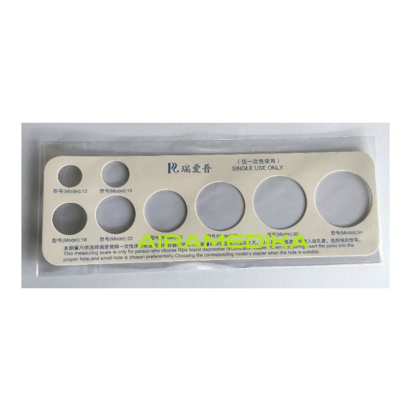 

Alat Ukur Stapler / Alat Ukur Sunat Khitan Stapler Size 12,15,18,22,26,30,32,34