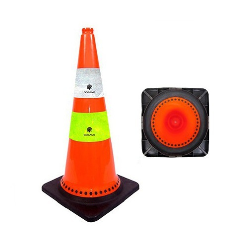 Safety Cone 75cm Traffic Cone GoSave 75 cm /Kerucut Lalu Lintas Safety Cone Rubber 75cm