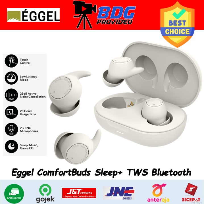 Eggel ComfortBuds Sleep + TWS Bluetooth Earphone with ANC, ENC, Gaming
