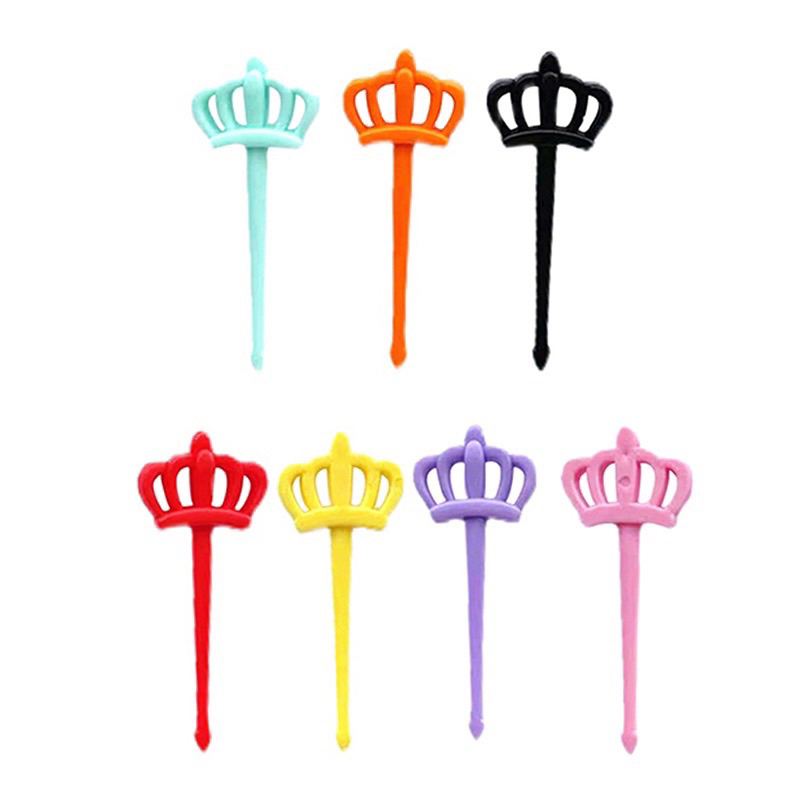 Tusukan Bento Food Pick Model Mahkota, Topi, Crown Queen Bekal Anak