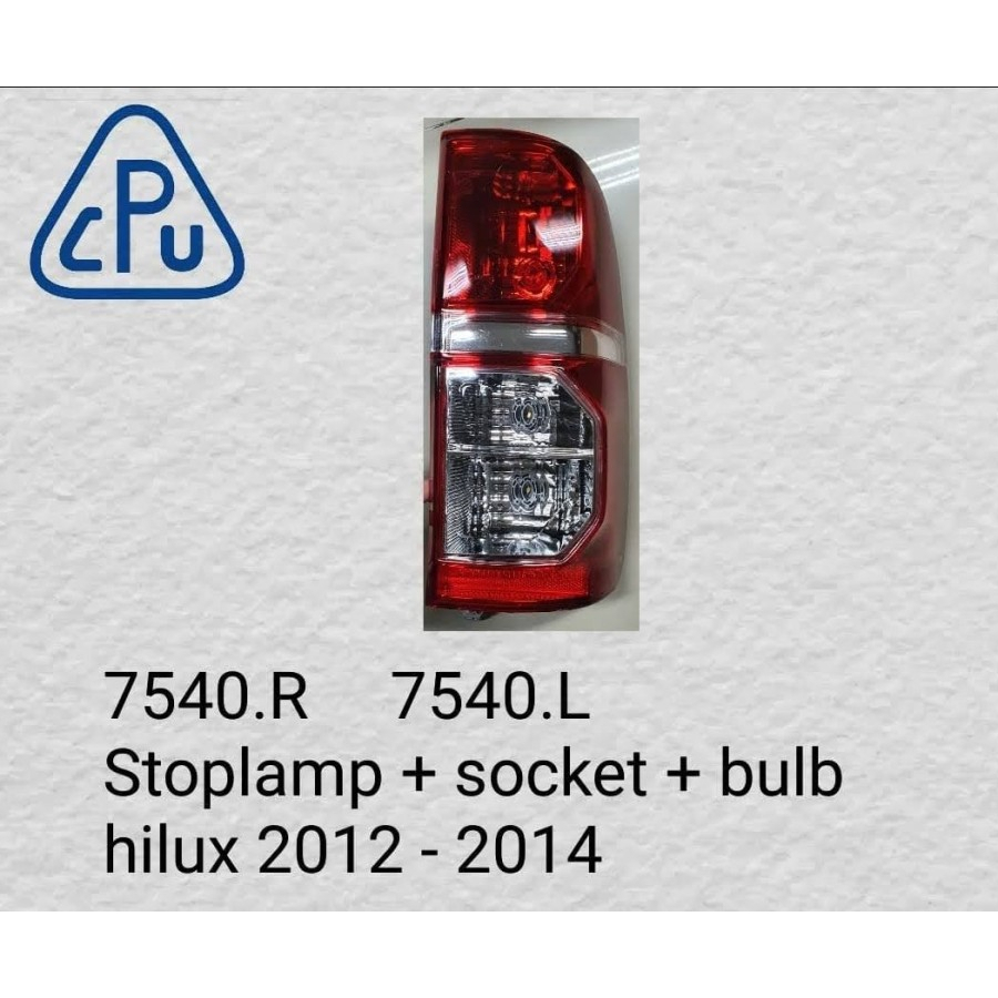 STOP LAMP LAMPU BELAKANG HILUX VIGO VEEGO + SOCKET + BULB 2012 2013 2014