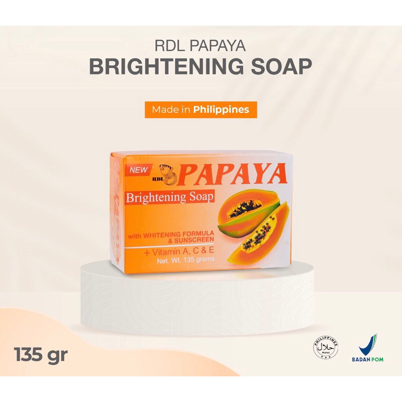 RDL Papaya Soap / Sabun Papaya / Brightening Soap
