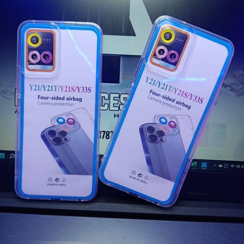 Silikon Transparan/Bening tebal type hp Vivo Y16