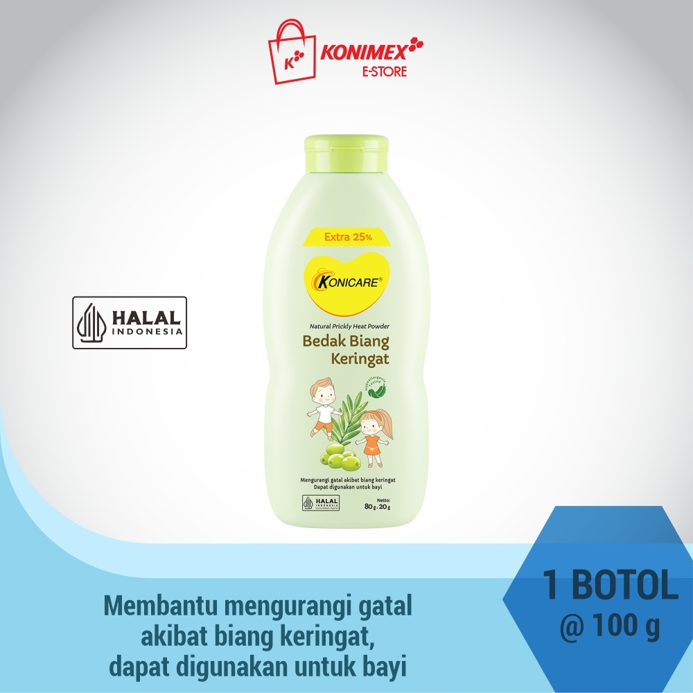Bedak Biang Keringat Dan Ruam Popok Anak Bayi KONICARE 80gr + 20gr