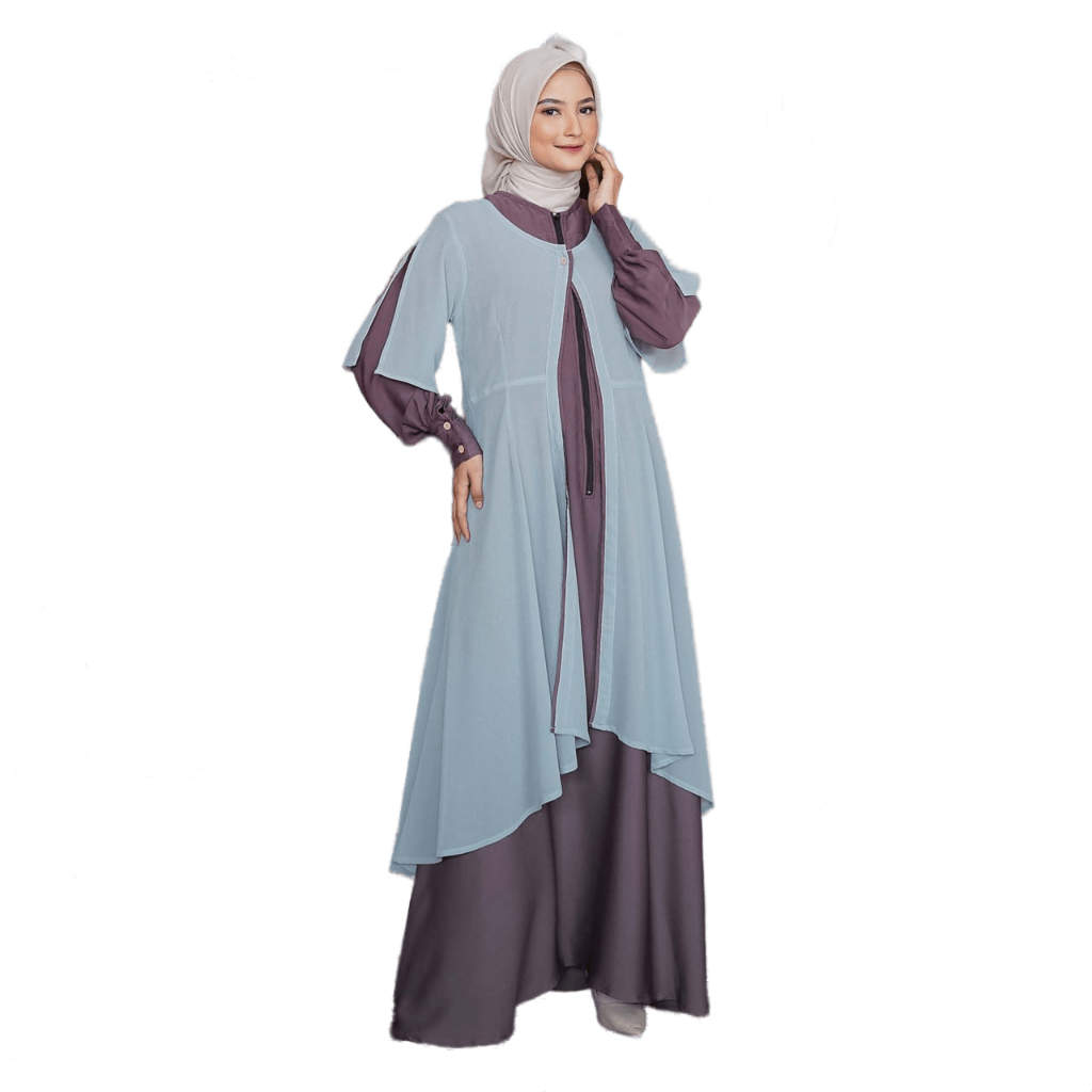 Baju Pesta Gamis Wanita  / Rauna  Aleena  Purple /  Fashion Muslim 2023