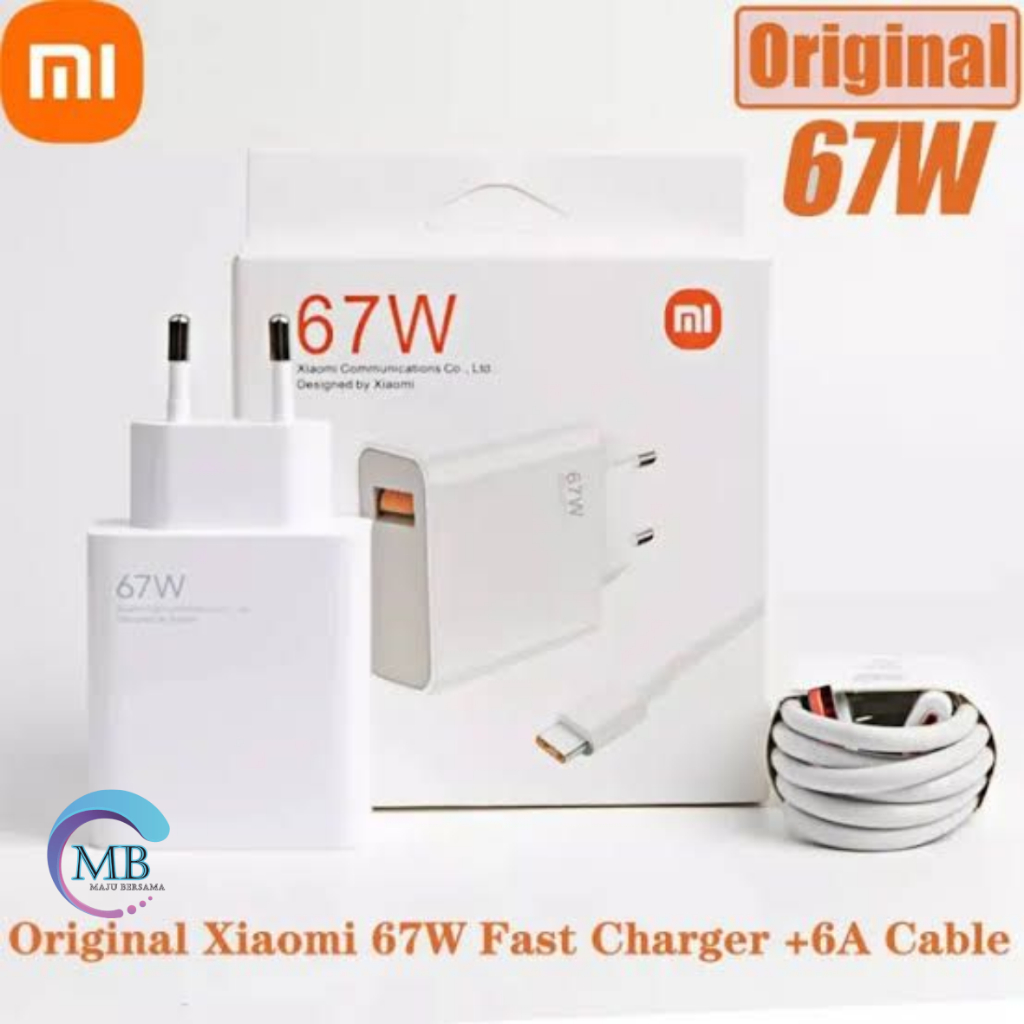 Charger Cashan tc ORIGINAL 100% XIAOMI 67W TURBO CHARGER Redmi note9 9pro 10 10 prO 11 11 pro 12 12 pro 9a 9c 9 10 10a 10c 12c 11 Poco F4 X3 MB5018