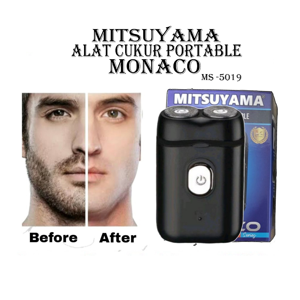 ALAT CUKUR KUMIS JENGGOT USB PORTABLE MITSUYAMA SERIES MONACO MS 5019