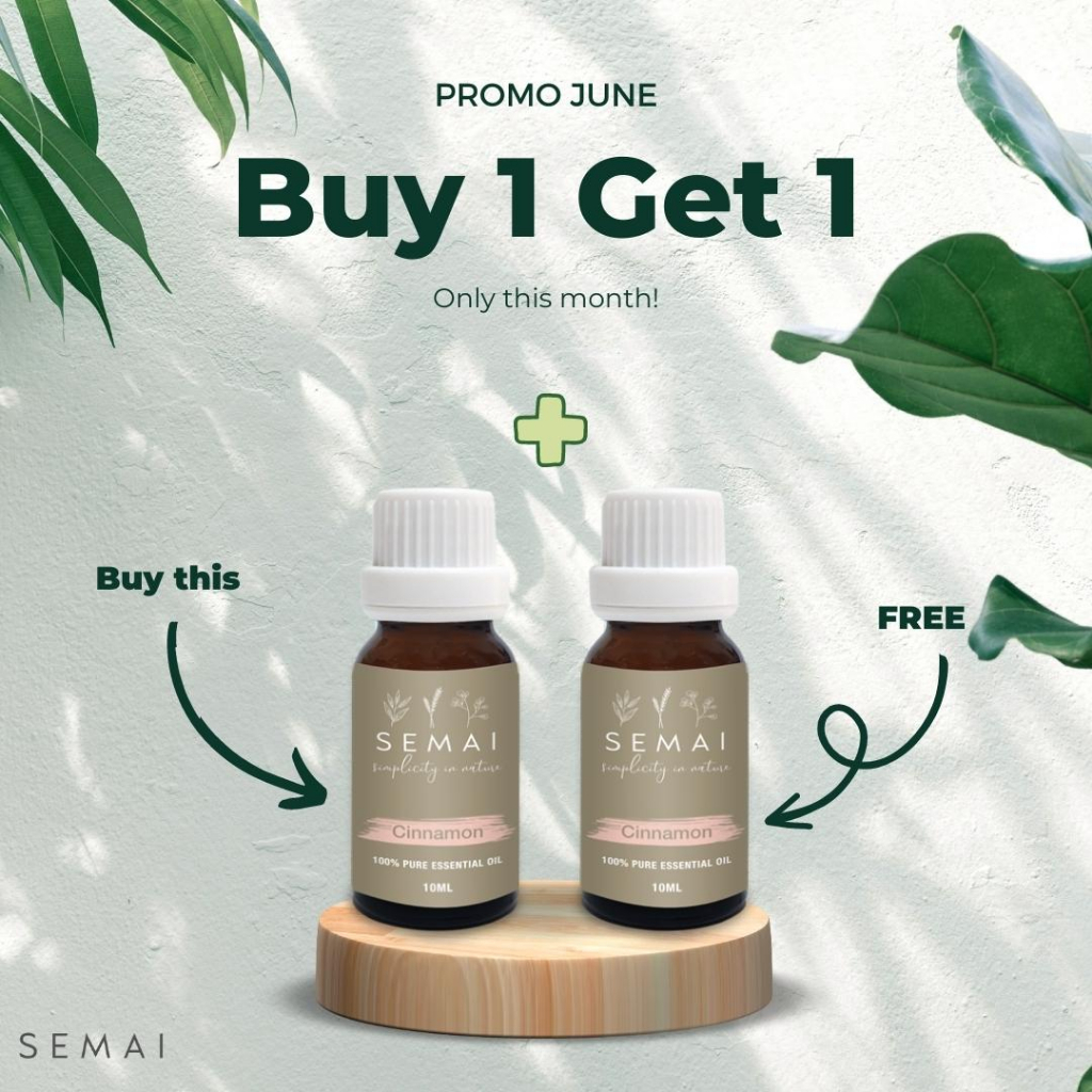 SEMAI Cinnamon Essential Oil Diffuser Aromatherapy Minyak Atsiri