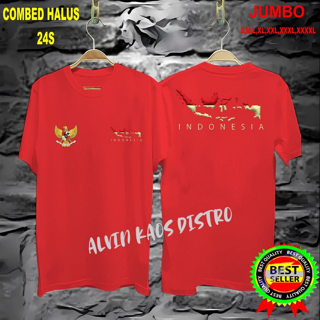 Beli 10 Gratis 1 Pc Hut RI 78 1945 Kemerdekaan RI 2023 Kaos Merah 17 Agustus Kaos pria &amp; Wanita DWs pdk