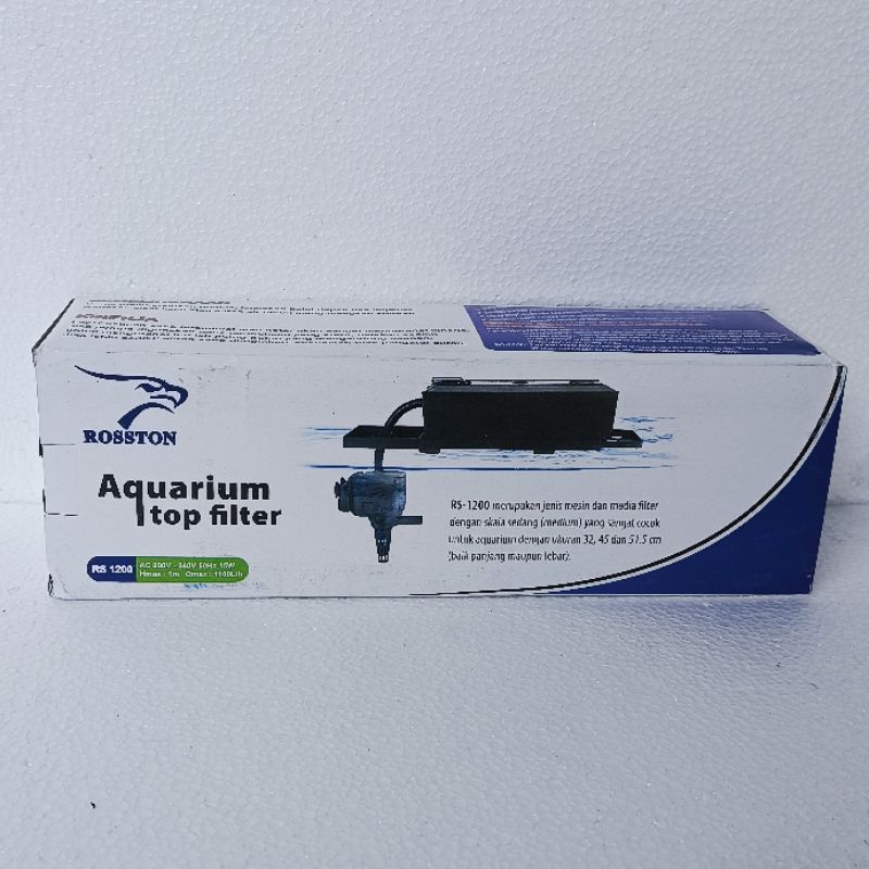 Top Filter ROSSTON RS 1200 mesin pompa celup filter box atas ph waterpump aquarium water pump kolam aquarium full set power head penyaring