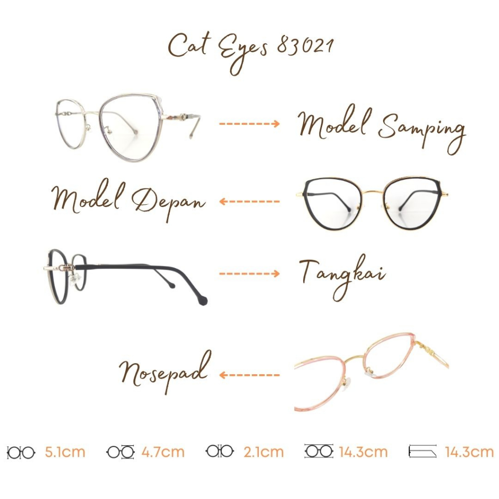 PAKET FRAME LENSA KACAMATA TYPE TR 83021