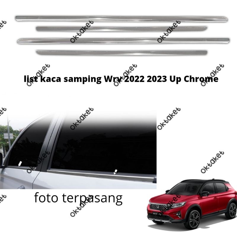 list kaca samping Honda WRV 2022 2023 Chrome