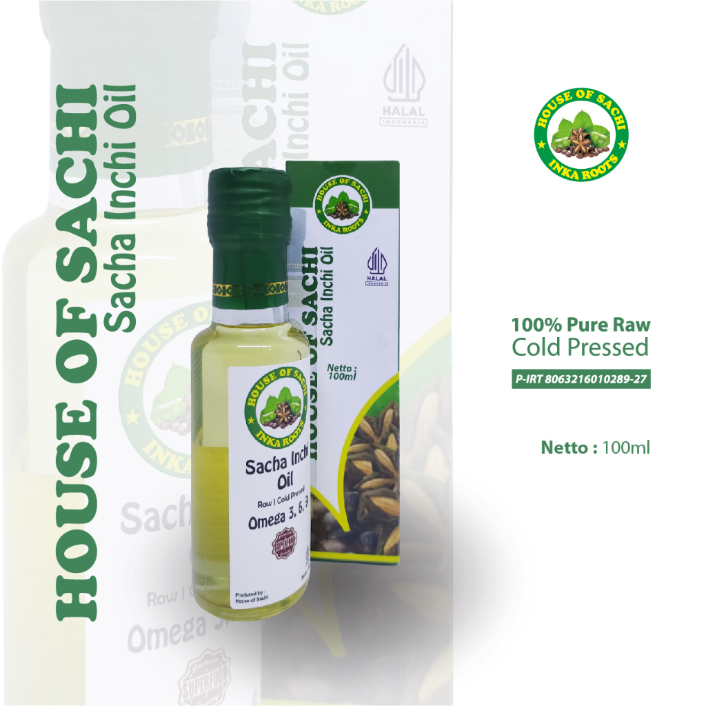 

Sacha Inchi Oil 100% Pure Raw Cold Pressed 100ml Minyak Sacha Inchi