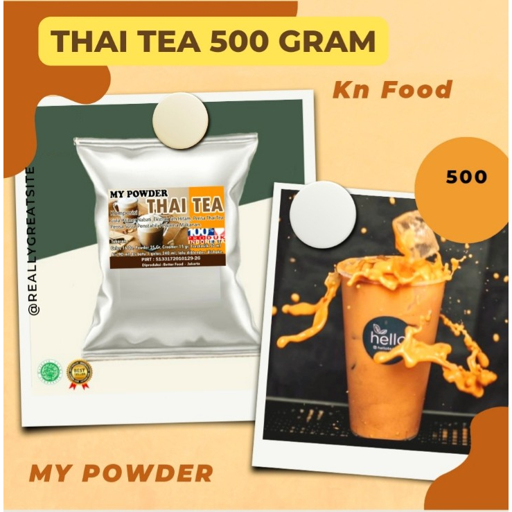 

Bubuk Minuman Thai Tea 500gram - Thai Tea Powder Drink