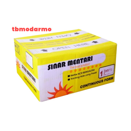 Tbmo Continuous Form 9,5X11 Sinar Mentari 1 Ply Full