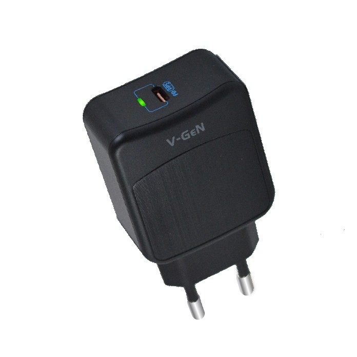 Adaptor Charger V-GeN VTC1-11 Fast Charging QC 4.0 PD Type C GaN 45W