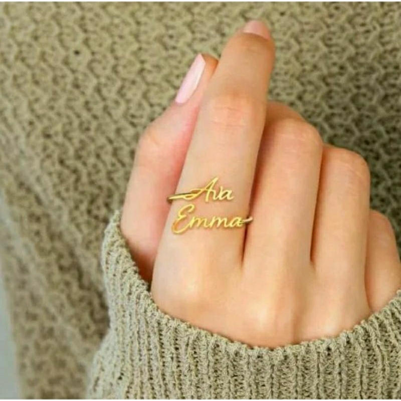 Cincin Nama/Cincin Couple/Cincin Titanium