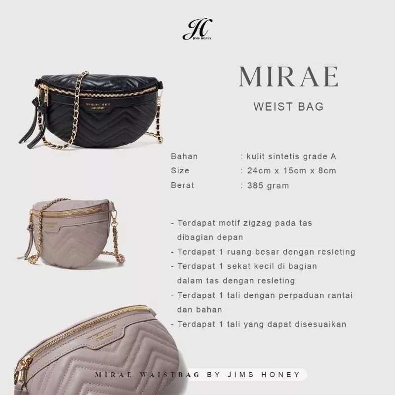 Mirae waist bag jims honey