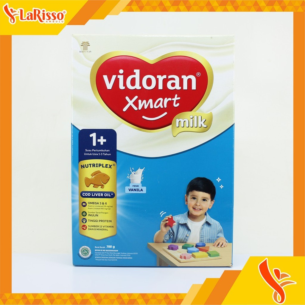 

VIDORAN XMART MILK 1+ 700GR SUSU PERTUMBUHAN ALL VARIAN