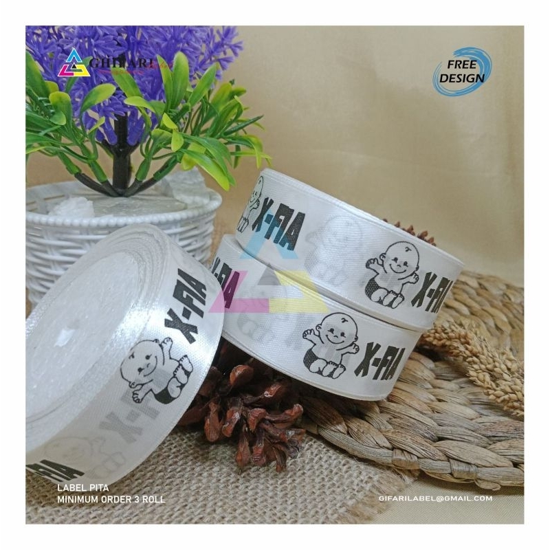 

RB Label Custom Pita/Pita Satin/Tali Hampers/Label Pakaian/Aksesoris Pakaian