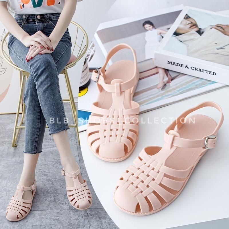 Sandal Wanita Sandal Jelly Wanita Sandal Tali Import Wanita Sepatu Sandal Cewek Kekinian Sandal Keret Perempuan Trendy Sandal Gunung Wanita Nyaman