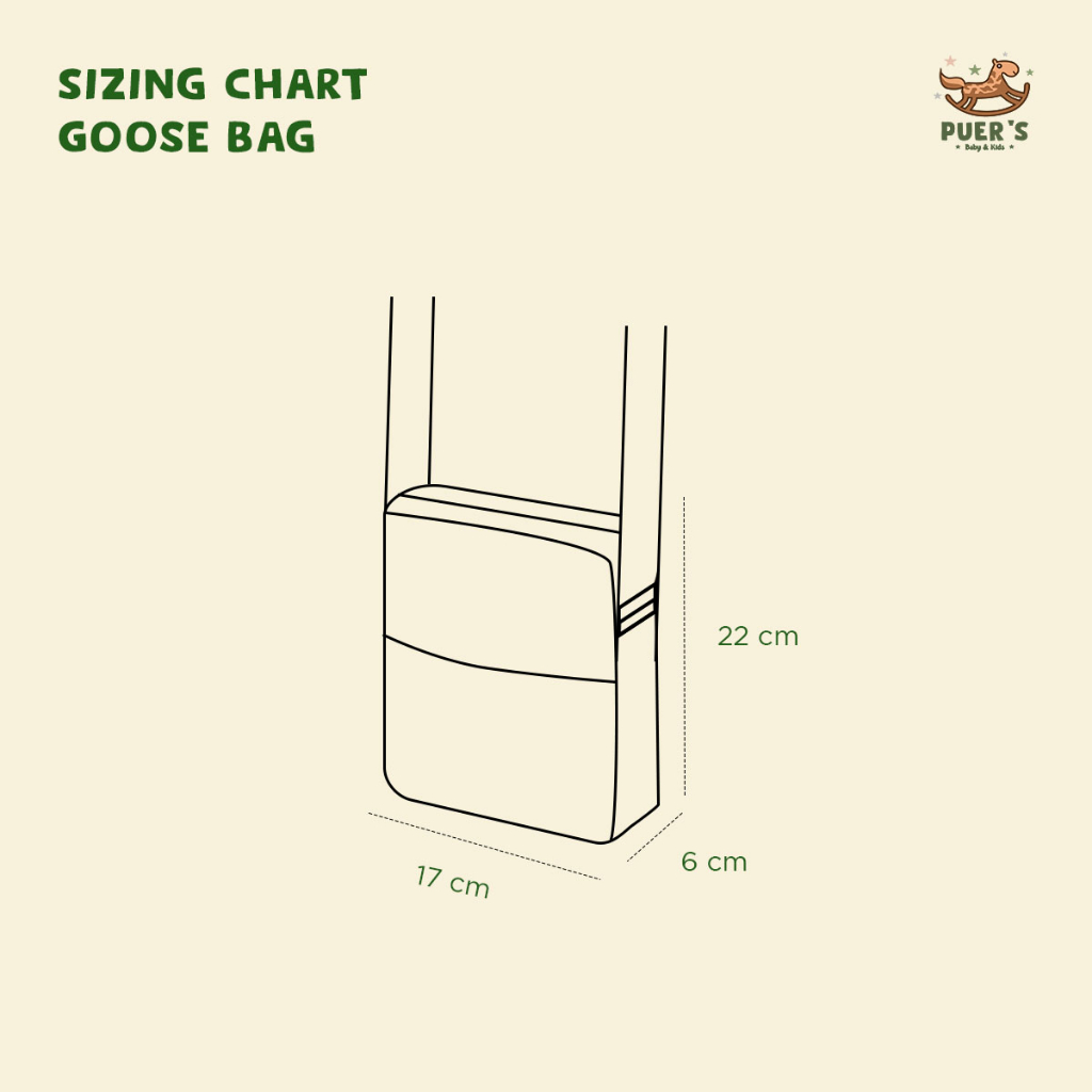 TAS ANAK / SLINGBAG ANAK / TAS SELEMPANG ANAK GOOSE BAG PUER'S