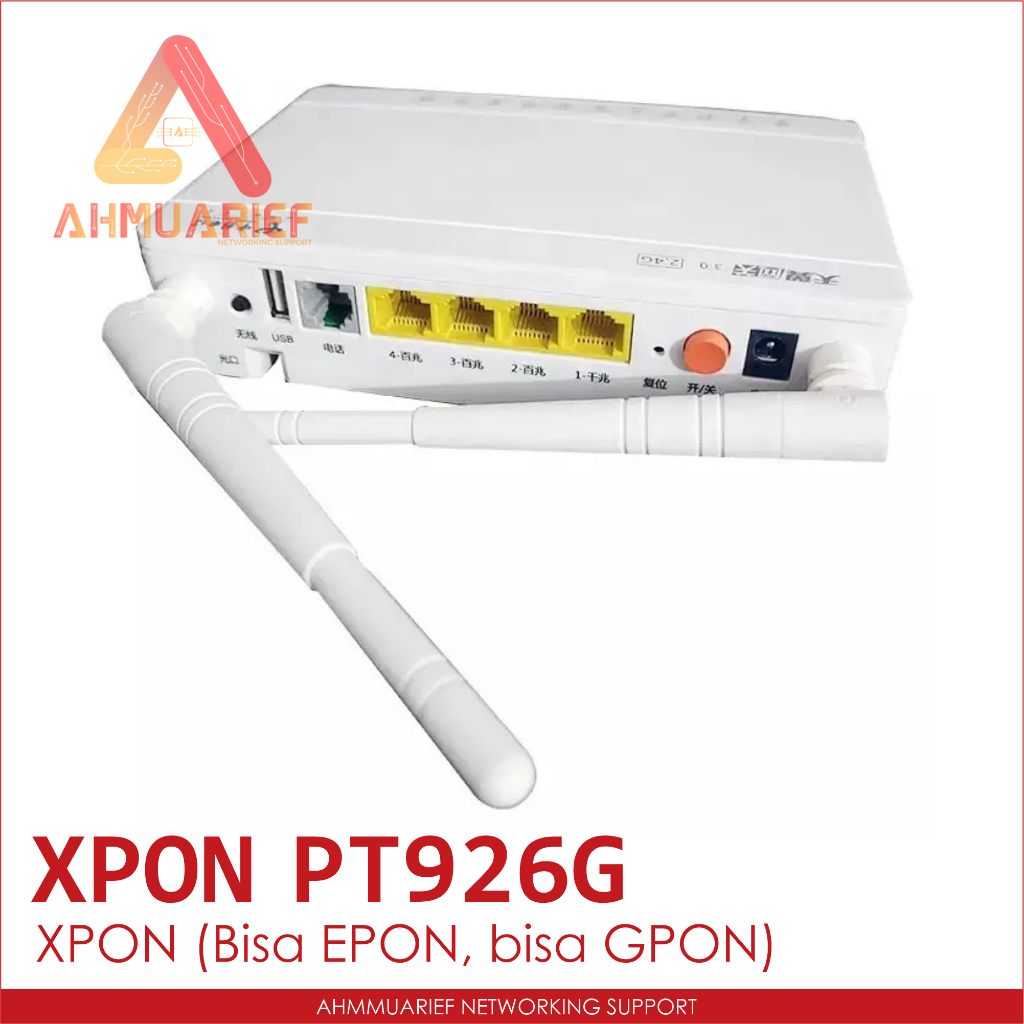 ONU ONT PT926G PT926 XPON BISA EPON GPON MODEM ROUTER ACCESS POINT WIRELESS WIFI