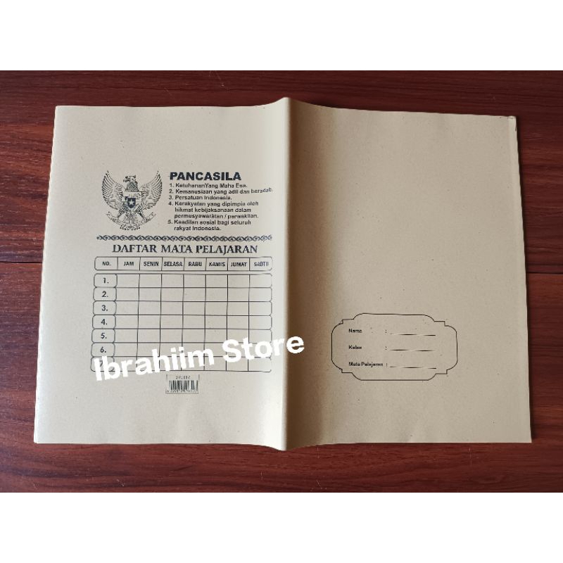 (ISI 20 PCS) SAMPUL BUKU TULIS COKLAT / SAMPUL BUKU COKLAT MURAH