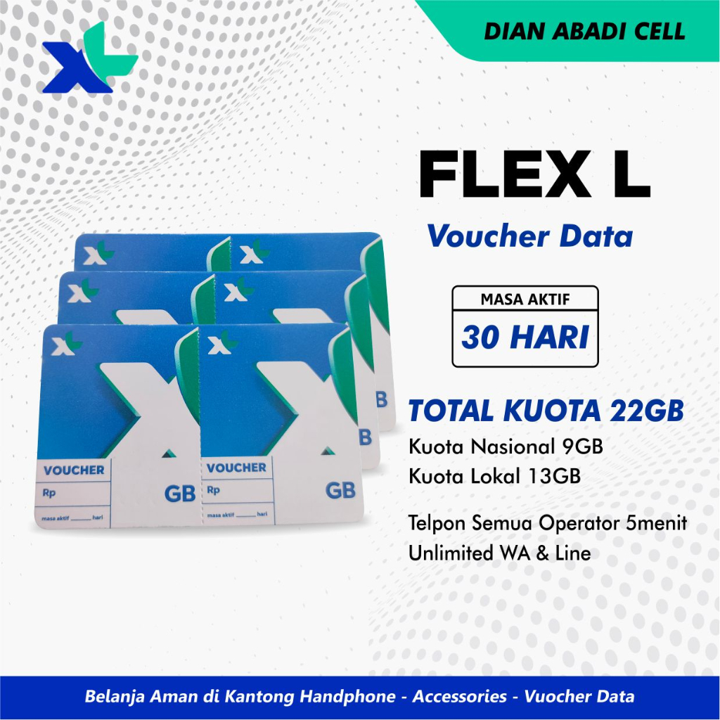 Voucher XL FLEXMAX 31GB 28 HARI