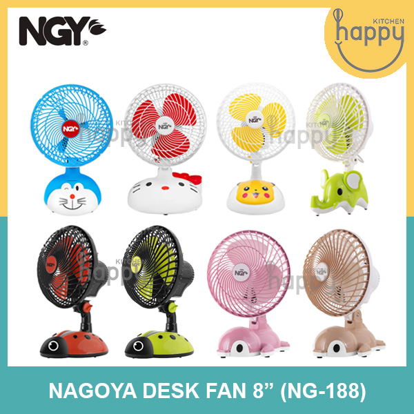 Nagoya Kipas Angin Meja Desk Fan Karakter 8" / Kipas Duduk Lucu NG-188
