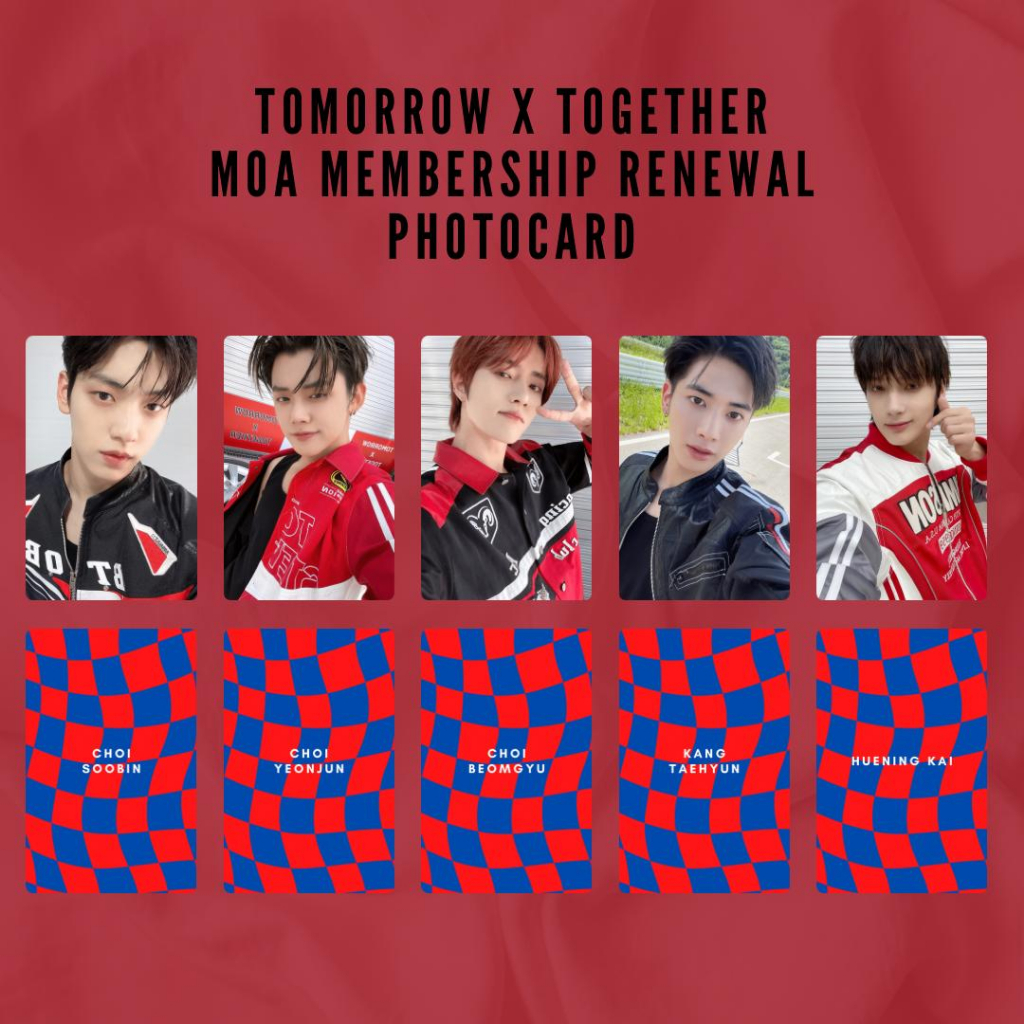 [kstuffind] Tomorrow x Together MOA Membership Renewal Photocard TXT PC MURAH GLOSSY TEBAL SOOBIN YEONJUN BEOMGYU TAEHYUN HUENINGKAI UNOFFICIAL